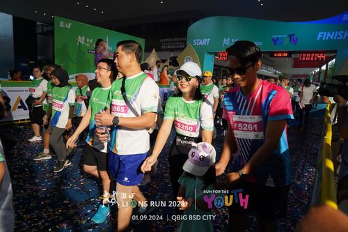 Race photo from BAF LIONS RUN 2024