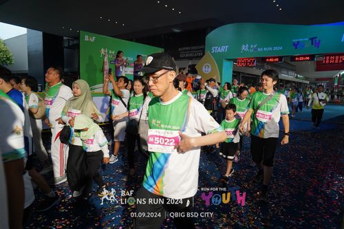 Race photo from BAF LIONS RUN 2024
