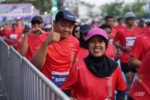 Race photo from CISANGKAN KBP CITY RUN 2025