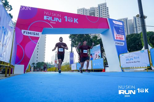 Race photo from Nu Skin Run 10K