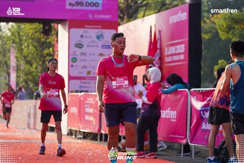 Race photo from Smartfren Run 2025 