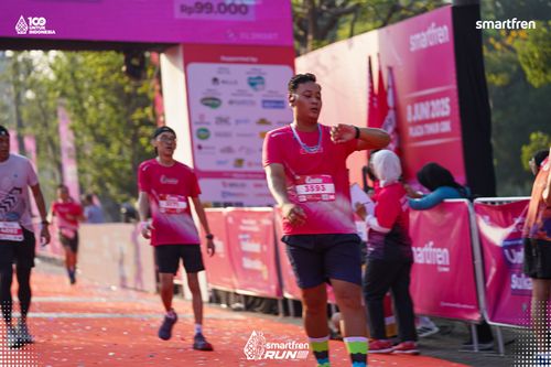 Race photo from Smartfren Run 2025 
