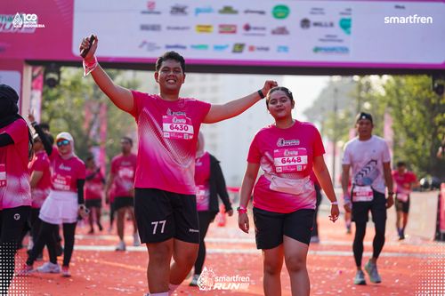 Race photo from Smartfren Run 2025 