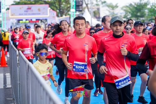 Race photo from CISANGKAN KBP CITY RUN 2025