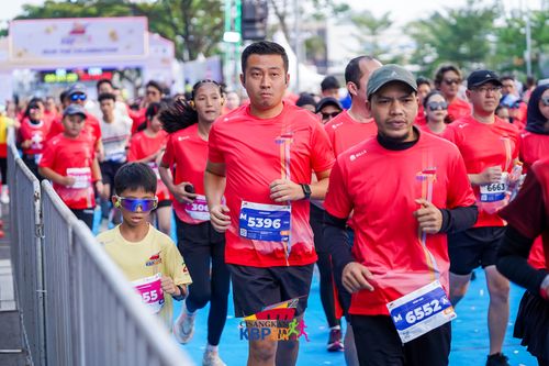 Race photo from CISANGKAN KBP CITY RUN 2025