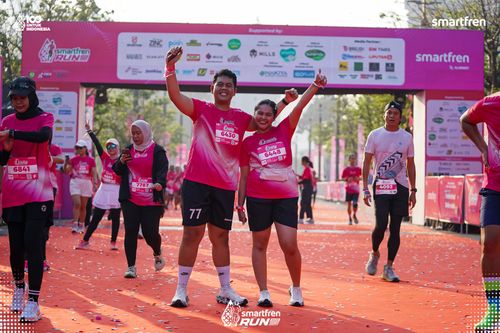 Race photo from Smartfren Run 2025 