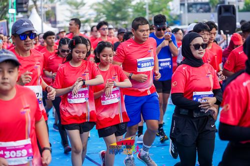 Race photo from CISANGKAN KBP CITY RUN 2025