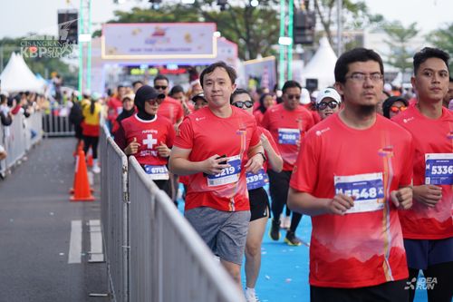 Race photo from CISANGKAN KBP CITY RUN 2025