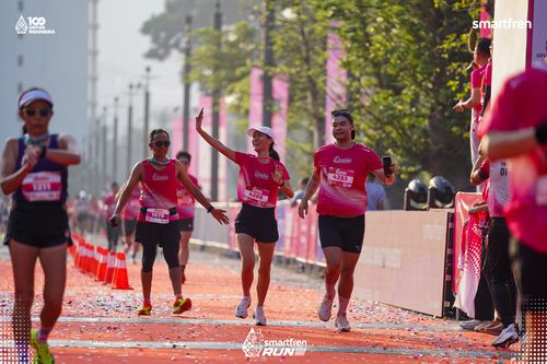 Race photo from Smartfren Run 2025 