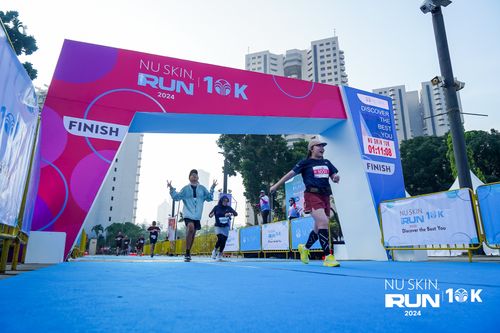 Race photo from Nu Skin Run 10K