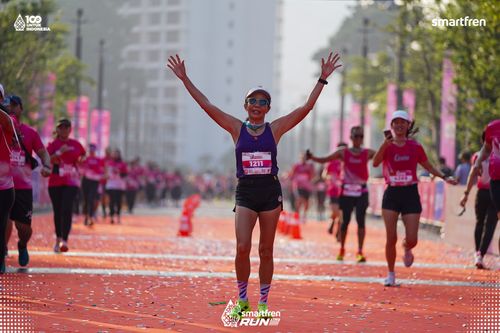 Race photo from Smartfren Run 2025 