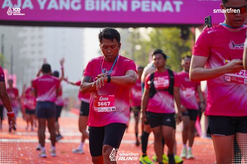 Race photo from Smartfren Run 2025 