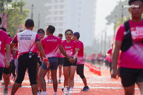Race photo from Smartfren Run 2025 