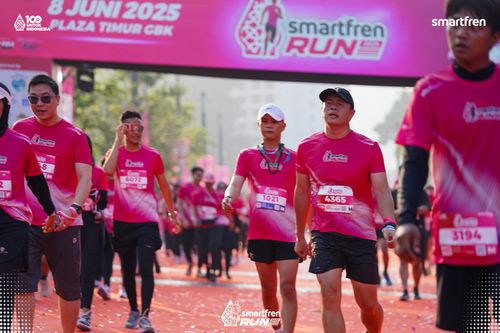 Race photo from Smartfren Run 2025 