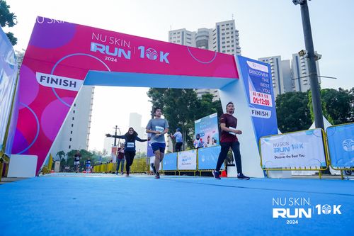 Race photo from Nu Skin Run 10K