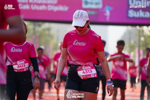 Race photo from Smartfren Run 2025 