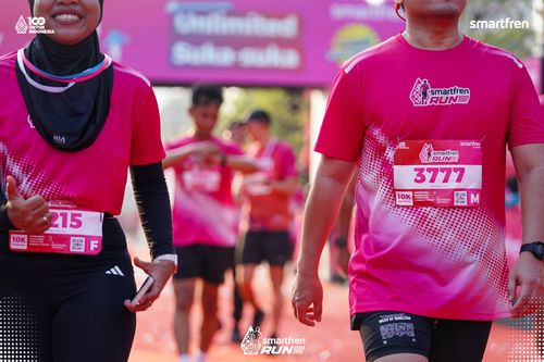 Race photo from Smartfren Run 2025 