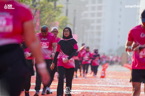 Race photo from Smartfren Run 2025 
