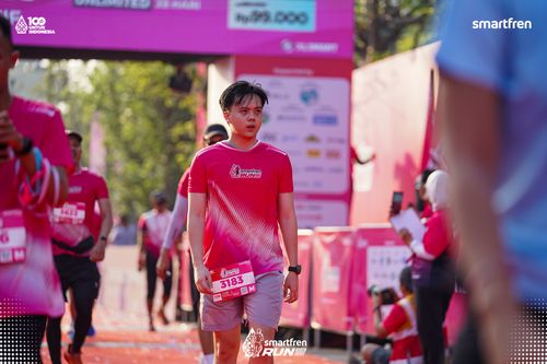 Race photo from Smartfren Run 2025 