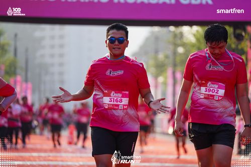 Race photo from Smartfren Run 2025 