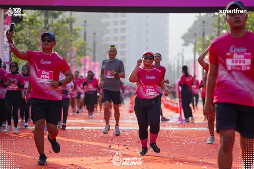 Race photo from Smartfren Run 2025 