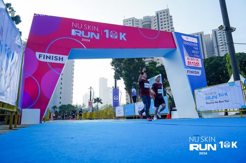 Race photo from Nu Skin Run 10K