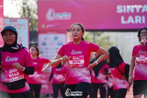 Race photo from Smartfren Run 2025 