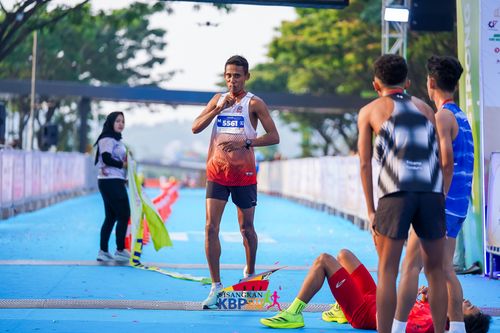 Race photo from CISANGKAN KBP CITY RUN 2025