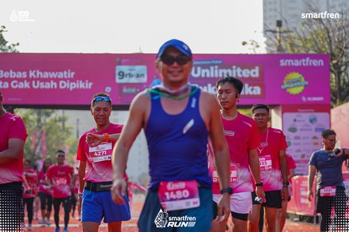 Race photo from Smartfren Run 2025 