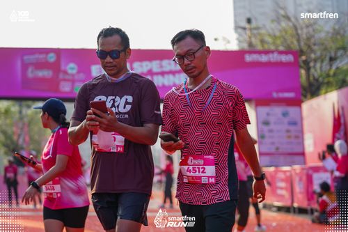 Race photo from Smartfren Run 2025 