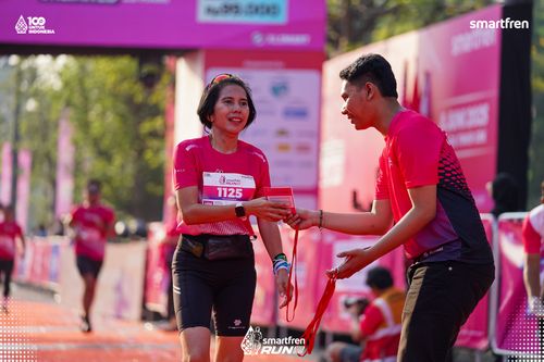 Race photo from Smartfren Run 2025 