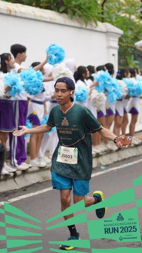 Race photo from Mangkunegaran Run 2025