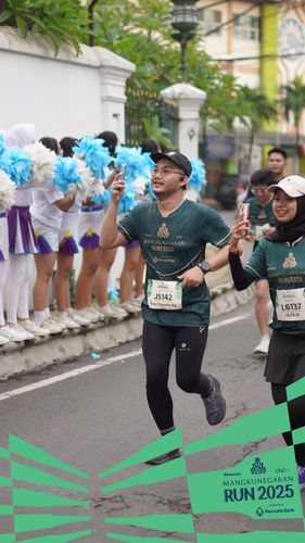 Race photo from Mangkunegaran Run 2025
