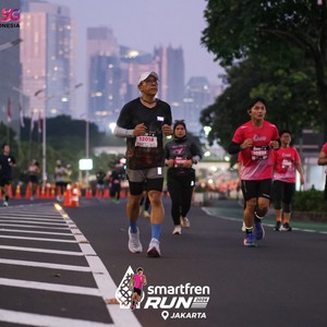 Race photo from SMARTFREN RUN 2026