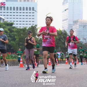 Race photo from SMARTFREN RUN 2026