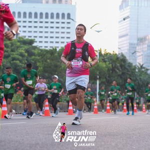 Race photo from SMARTFREN RUN 2026