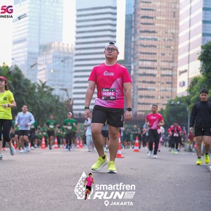 Race photo from SMARTFREN RUN 2026