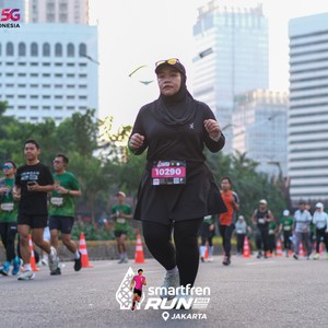 Race photo from SMARTFREN RUN 2026