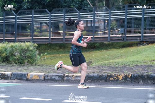 Race photo from Smartfren Run 2025 