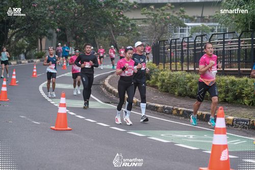 Race photo from Smartfren Run 2025 