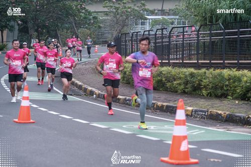 Race photo from Smartfren Run 2025 
