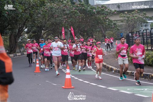 Race photo from Smartfren Run 2025 