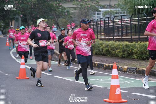 Race photo from Smartfren Run 2025 