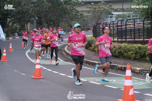 Race photo from Smartfren Run 2025 