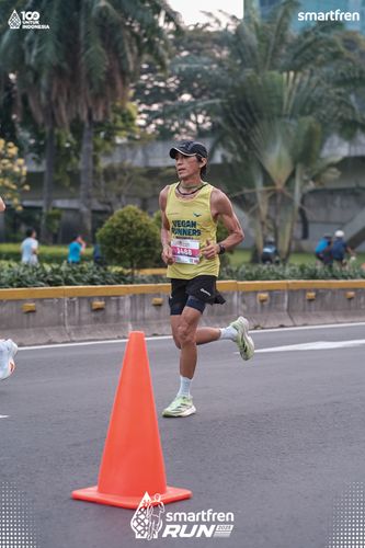 Race photo from Smartfren Run 2025 