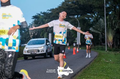 Race photo from Taman Budaya x BOGORUN 2025