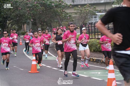 Race photo from Smartfren Run 2025 