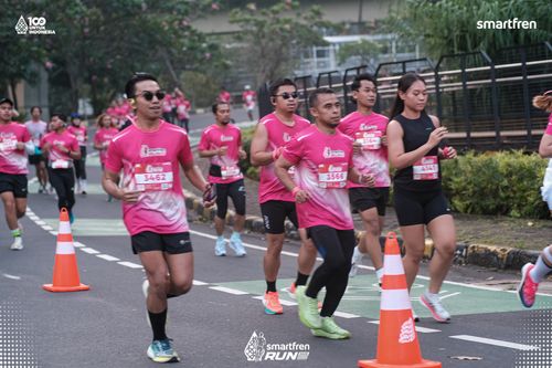 Race photo from Smartfren Run 2025 