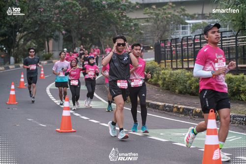Race photo from Smartfren Run 2025 