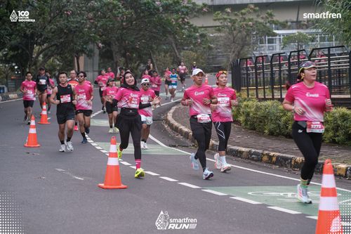 Race photo from Smartfren Run 2025 